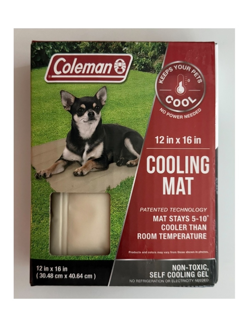 Coleman nwt Dog Pet Cooling Mat - 12 x 16 in